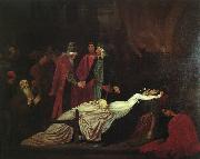 Lord Frederic Leighton The Reconciliation of the Montagues and Capulets over the Dead Bodies of Romeo and Juliet oil on canvas